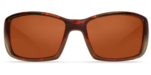 Costa Del Mar Blackfin Polarized Sunglasses Tortoise Copper Front